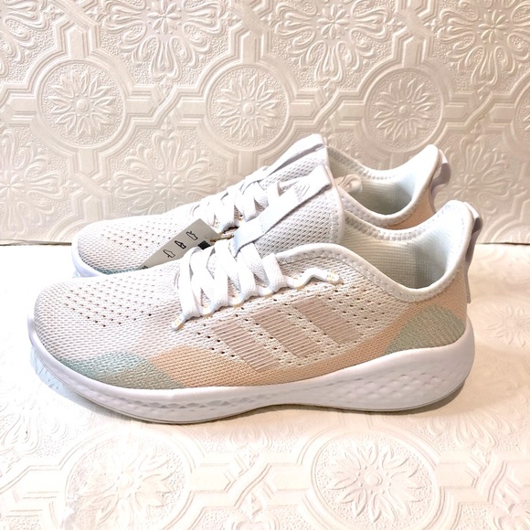 adidas | Shoes | Adidas Fluid Flow 2 Whitealmost Pinkbliss Orange Womens  Size 80 Nwt | Poshmark